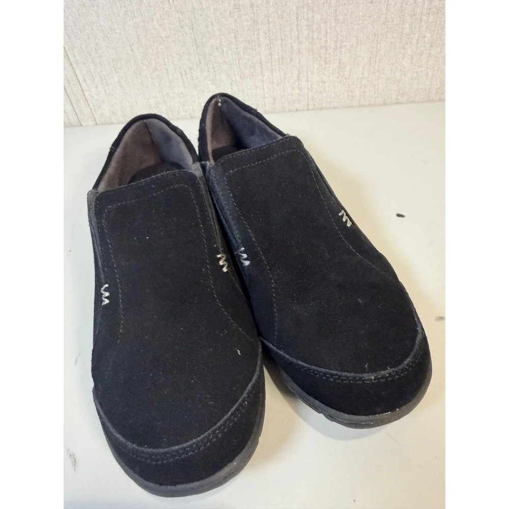 Dr. Scholls Women's Black Suede Leather Slip On Comfort‎ Loafers Size  8 Shoes